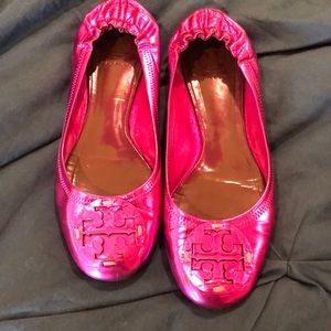 Tory Burch pink Reva flat
